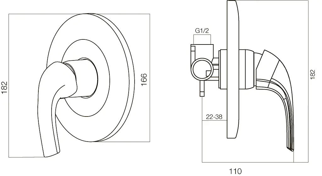 Змішувач для душу AM.PM Sense F7575000 - фото 4