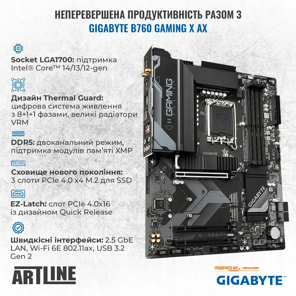 Комп'ютер Artline Gaming TANKWHITE (TANKWHITEv126) - фото 3