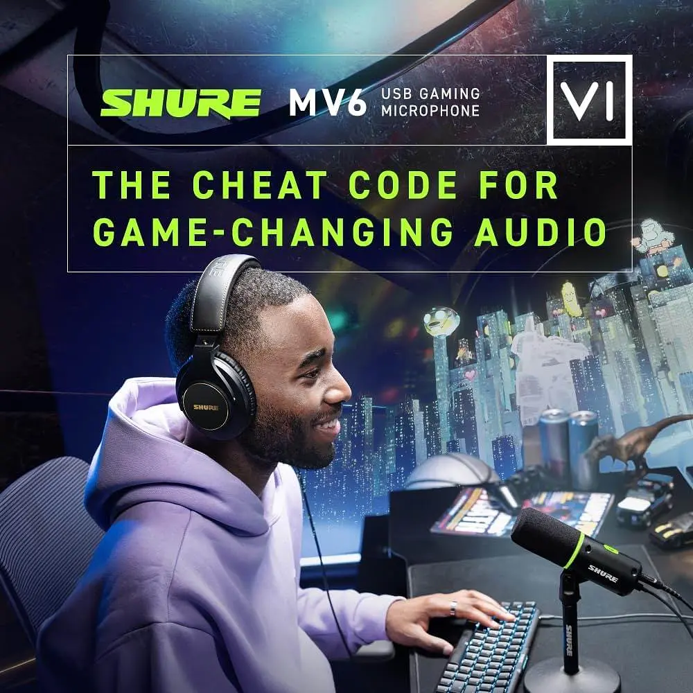 Мікрофон Shure MV6 USB-C для геймерів та стрімерів - фото 8