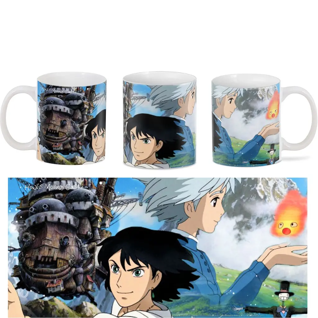 Кухоль GeekLand Ходячий Замок Хаула Howls Moving Castle Діана Вінн Джонс 330 мл білий - фото 3