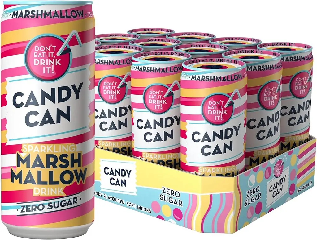 Напій Candy Can Sparkling Marshmallow Zero Sugar 330 мл - фото 2