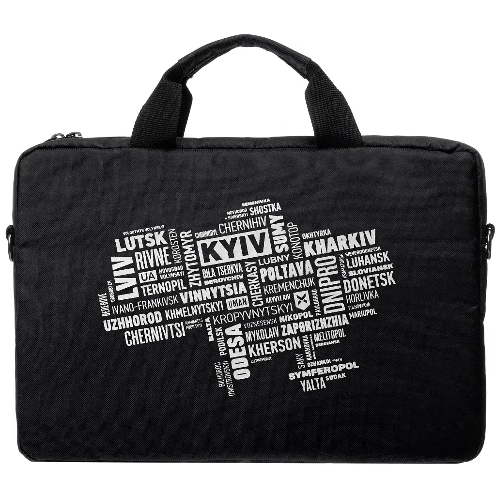Сумка для ноутбука Vinga 15.6" NB1502 Black, white print (NB1502UWBK) - фото 4