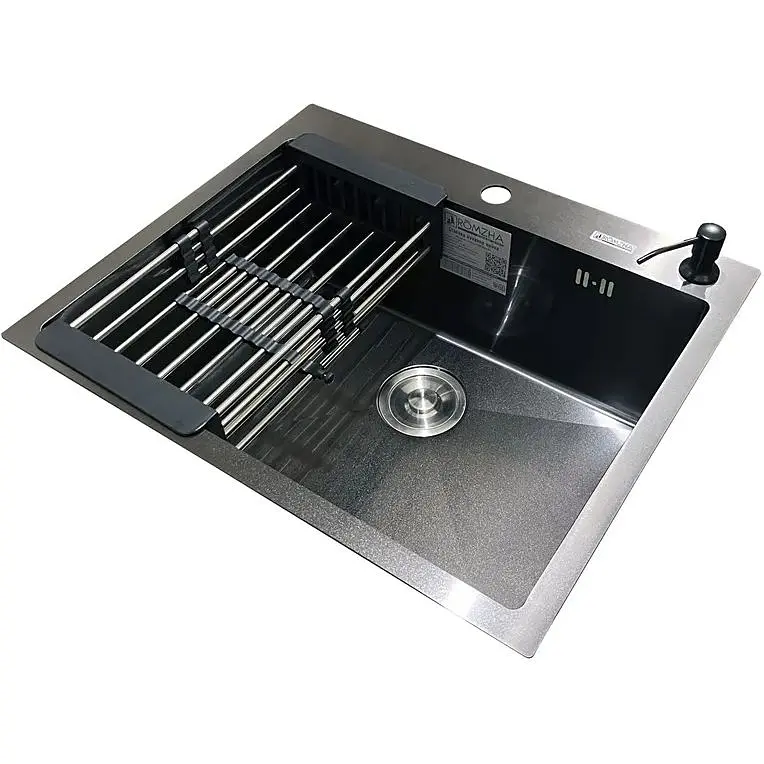 Кухонна мийка Romzha Arta U-550S Max BL - фото 6