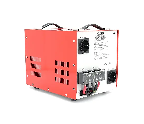 Стабілізатор напруги сервопривідний Conter MSER 7500Вт 10000ВА 130–260V однофазний, LED дисплей, колодка клемна - фото 3