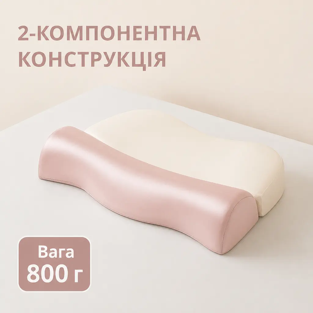 Ортопедична ергономічна подушка 2 в 1 Solve 50 x 35 x 11 см (KT8001218) - фото 9