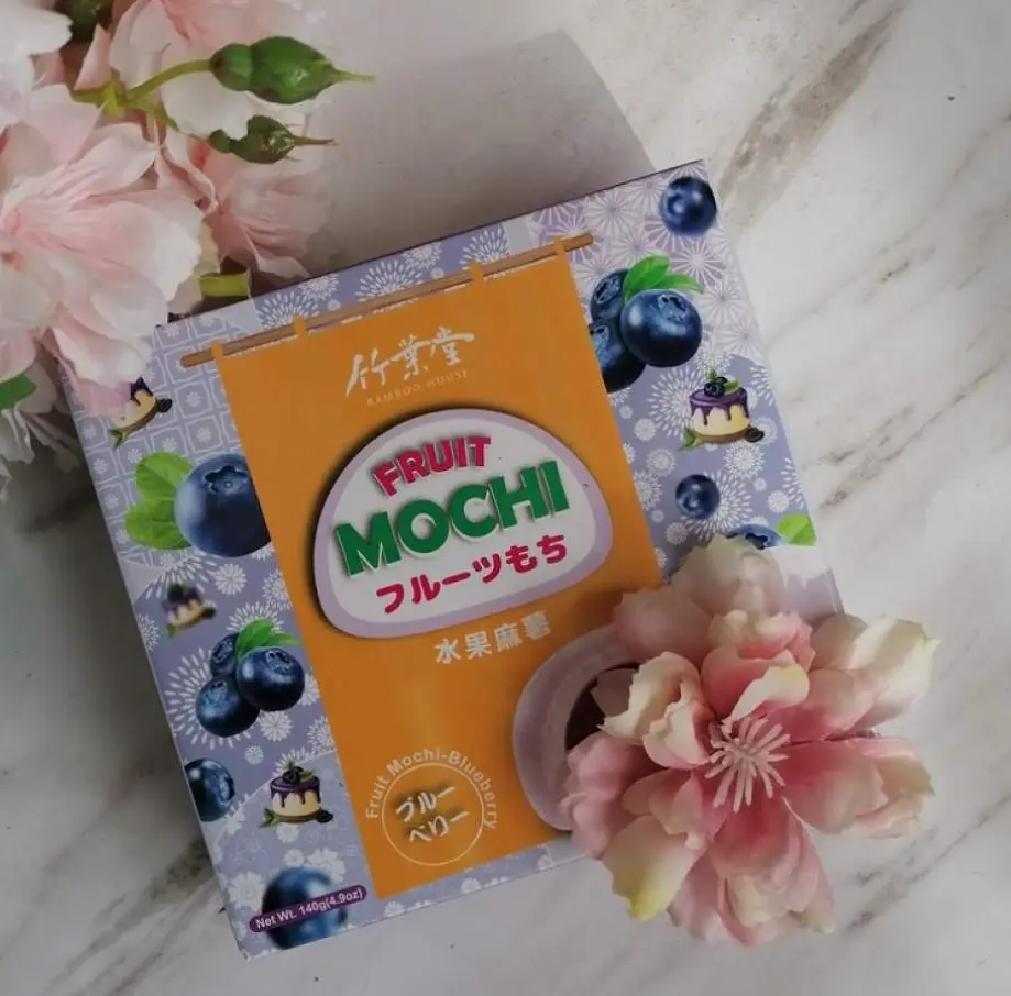 Японські моті Bamboo House Fruit Mochi Fruit Mochi Blueberry Чорниця 140г - фото 6