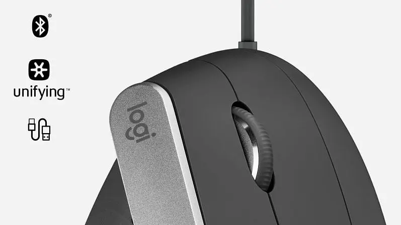 Миша Logitech MX Vertical Graphite (910-005447/910-005448) [96062] - фото 10