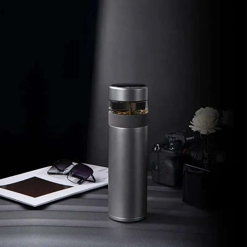Термос Funjia Fun Home Titanium Smart Cup Titanium Gray 520ml (FJ-TA003) [171248] - фото 5