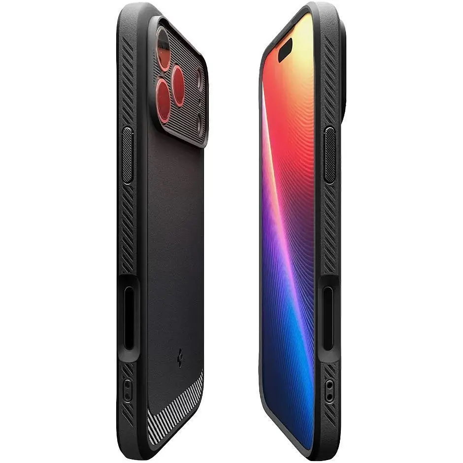 Чохол Spigen Rugged Armor with MagSafe для Apple iPhone 17 Pro Max Matte Black (ACS10263) [148549] - фото 2