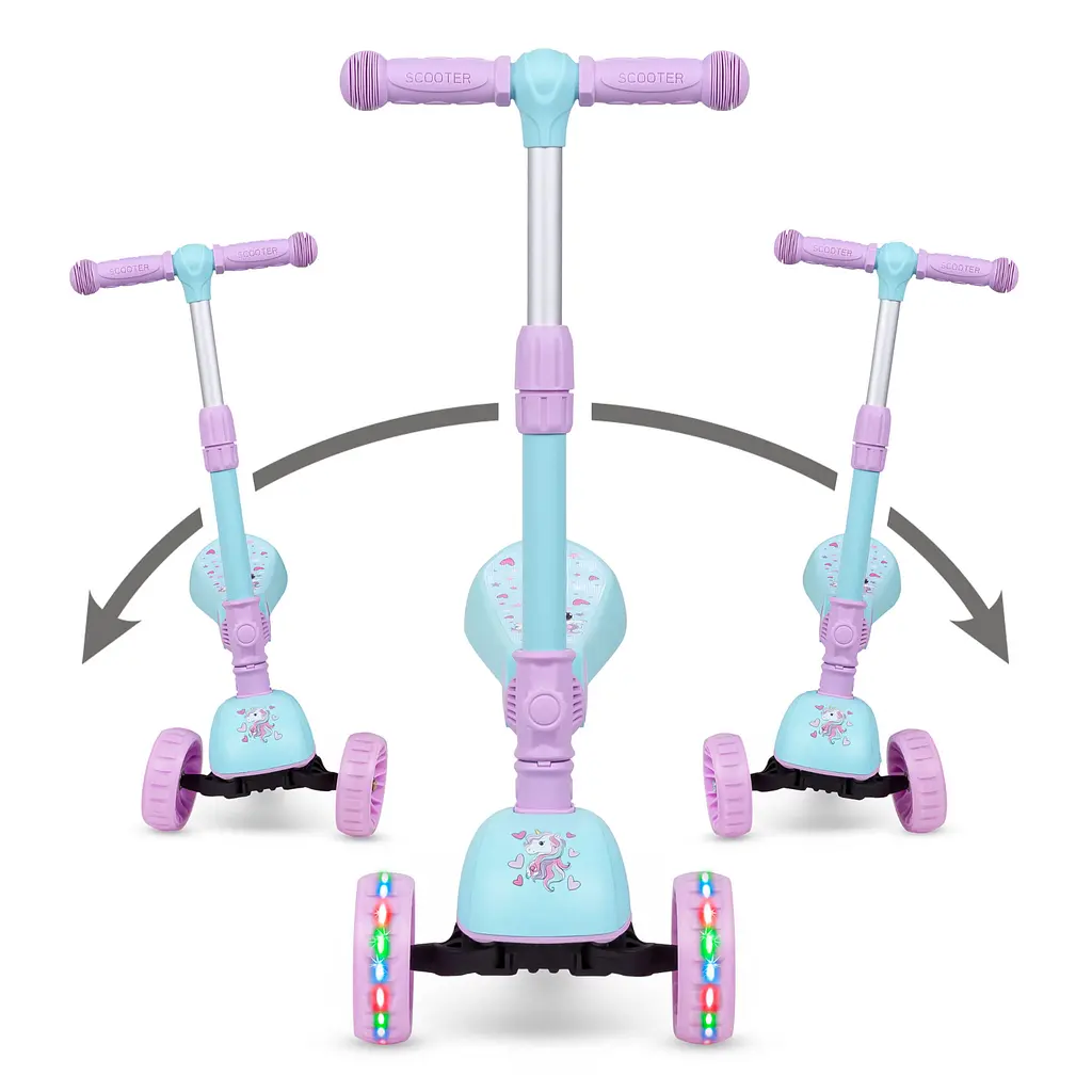 Дитячий самокат Kidwell Rimba Unicorn 2 в 1 з сідлом (5901130086207) - фото 7