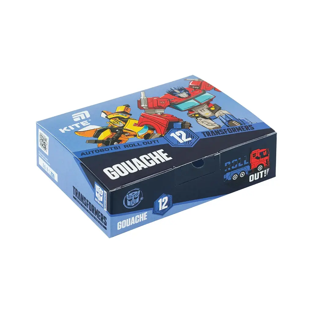 Гуашеві фарби Kite Transformers 12 кольорів 20 мл (TF26-063)