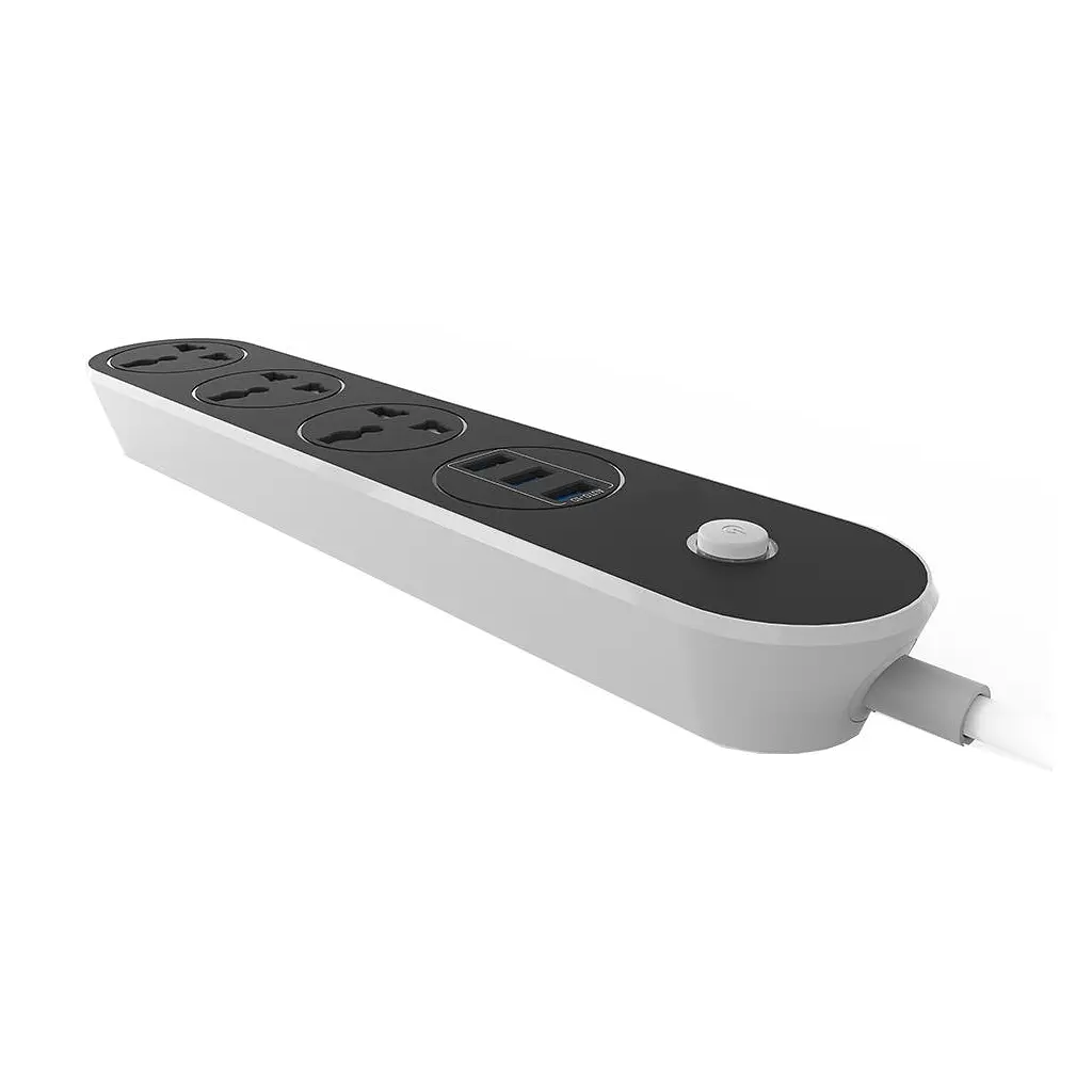 Мережевий фільтр живлення ColorWay CW-CHU33B, 3 розетки/3USB Black 1.8M (CW-CHU33B) - фото 4