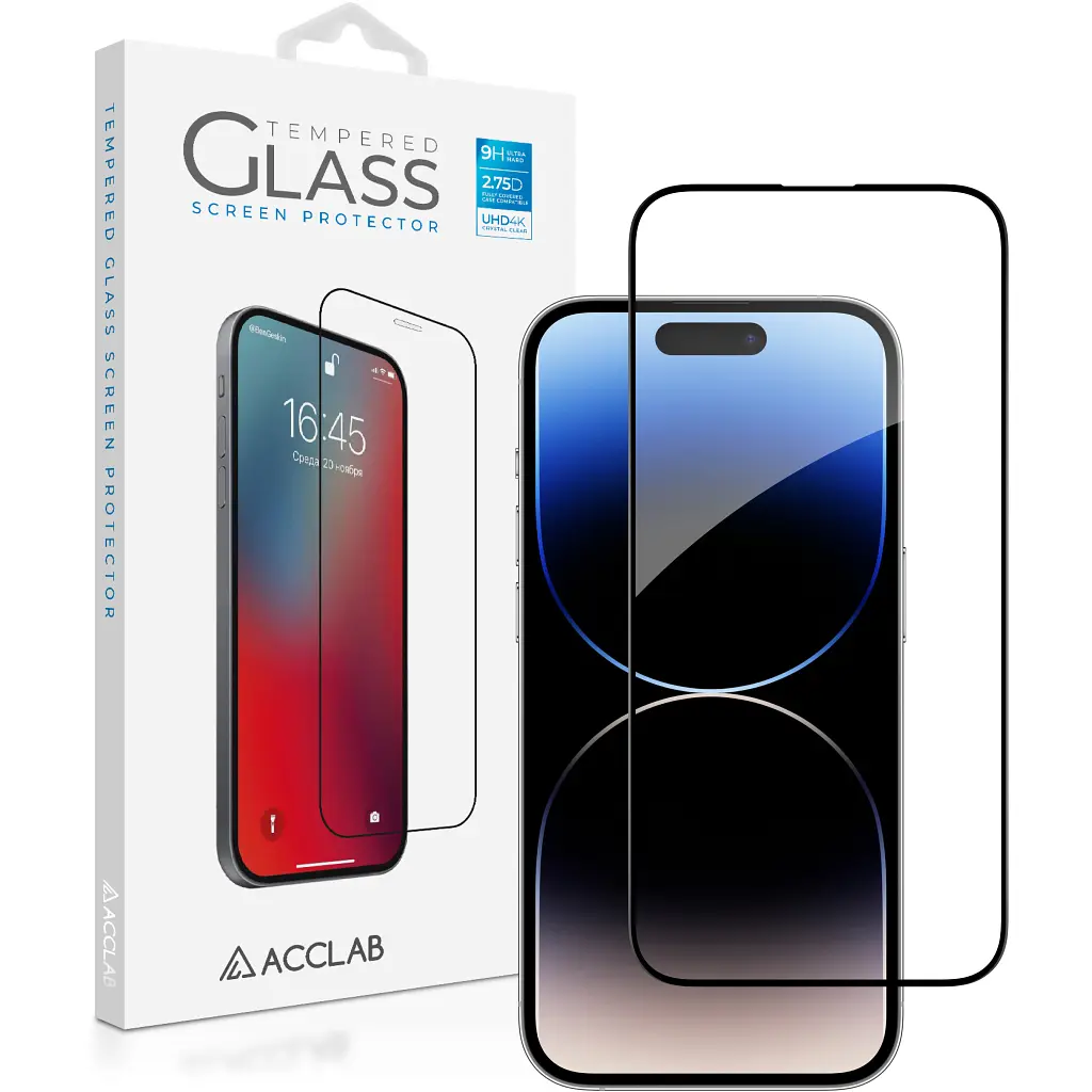 Скло захисне ACCLAB Full Glue Apple iPhone 14 Pro Max (1283126541988) - фото 7