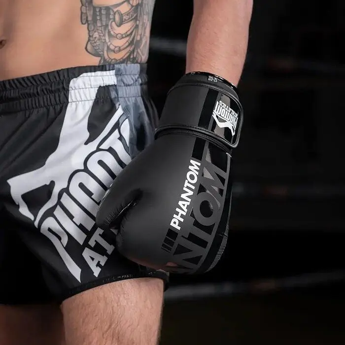 Перчатки боксерские Phantom Athletic Apex Black - 16 унций - фото 4