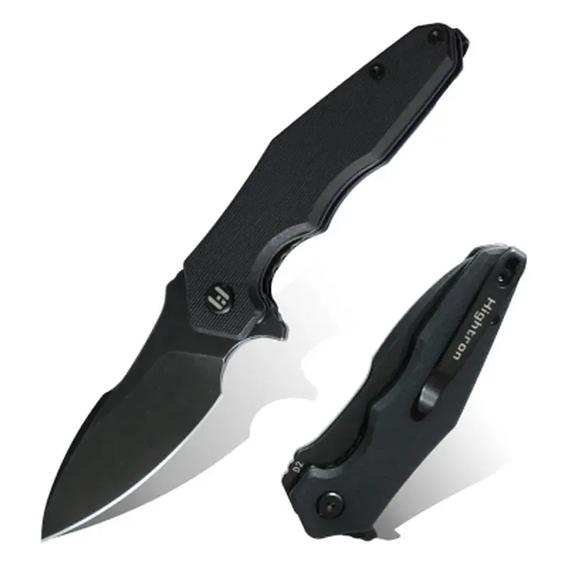 Ніж Hightron Mini Ventura, D2, G10, чорний, чорний stonewash клинок (HK05BLKBS) - фото 2