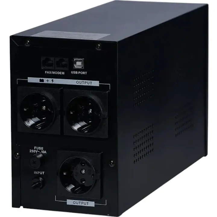 Источник бесперебойного питания Kraft KRF-1200VA/720W(LED) UPS - фото 2