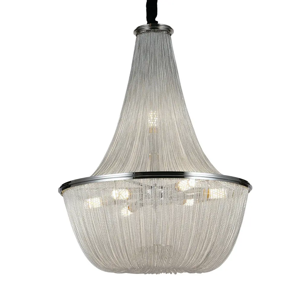 Люстра стельова LED Levistella 908D0029-8 Silver, 8 ламп, E14, срібний метал, неокласичний стиль - фото 3
