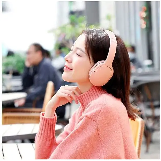 Наушники беспроводные полноразмерные Baseus Encok Wireless headphone D02 Pro розовые - фото 8