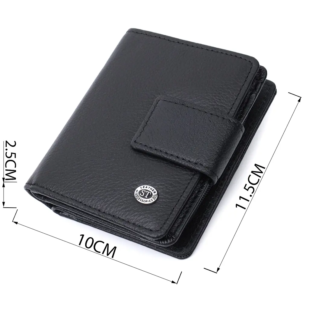 Кожаный женский кошелек ST Leather 10х11.5х2.5 см acs0029427 - фото 3