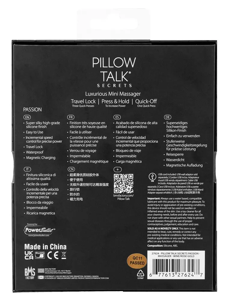 Вибратор для клитора Pillow Talk Secrets Passion 13.2 см фиолетовый - фото 8
