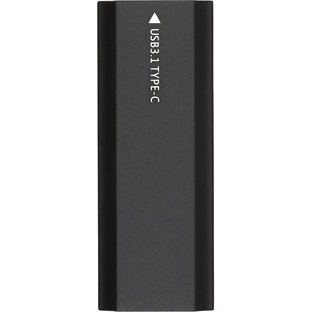 Зовнішня кишеня PowerPlant NVMe/SATA M.2 SSD to USB 3.1 Black (HC380459) [105222] - фото 2