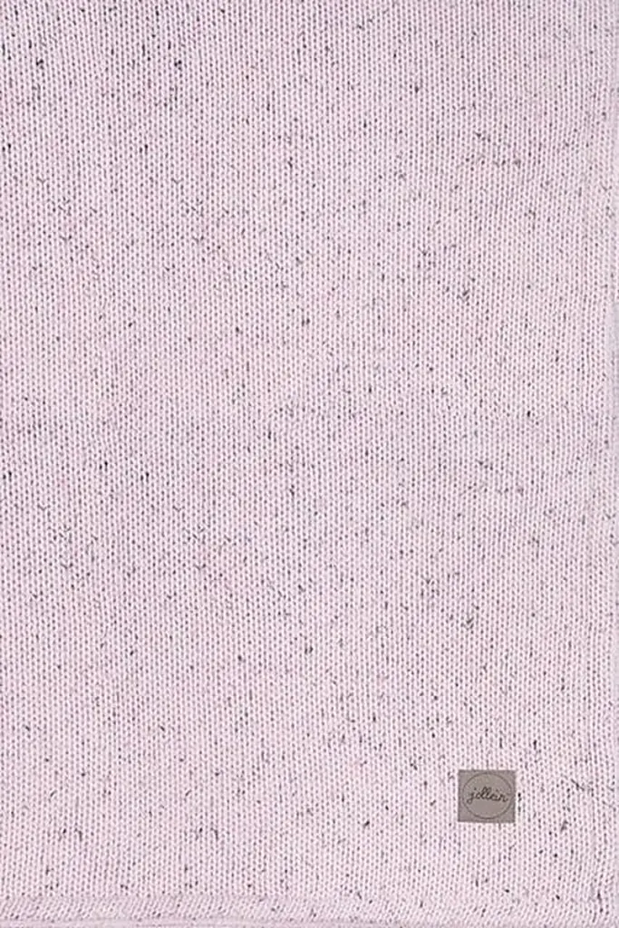 В'язана ковдра Jollein Confetti 75х100 см з флісу, вінтажно-рожева - фото 3