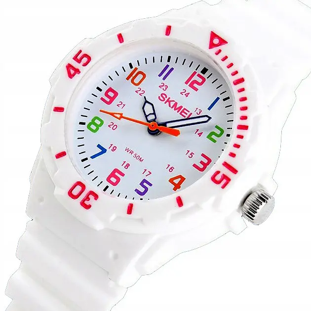 Дитячий наручний годинникSkmei 1043 White (12363) - фото 2