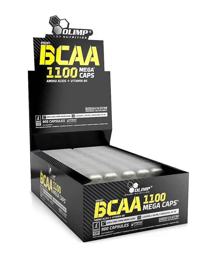 Амінокислота BCAA BCAA 1100 Mega Caps, 900 капсул Olimp fit0019878 - фото 2