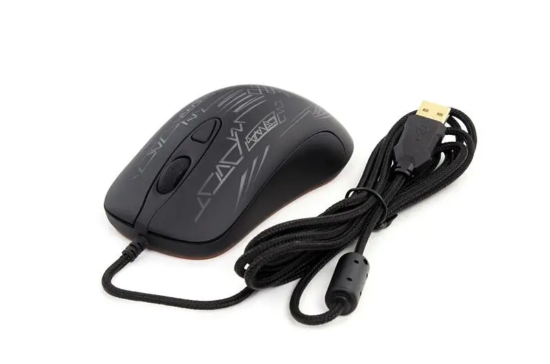 Ігрова миша Frime Black Panther, USB Omron switch Avago 3050 sensor, 2м (FMP18100) - фото 3