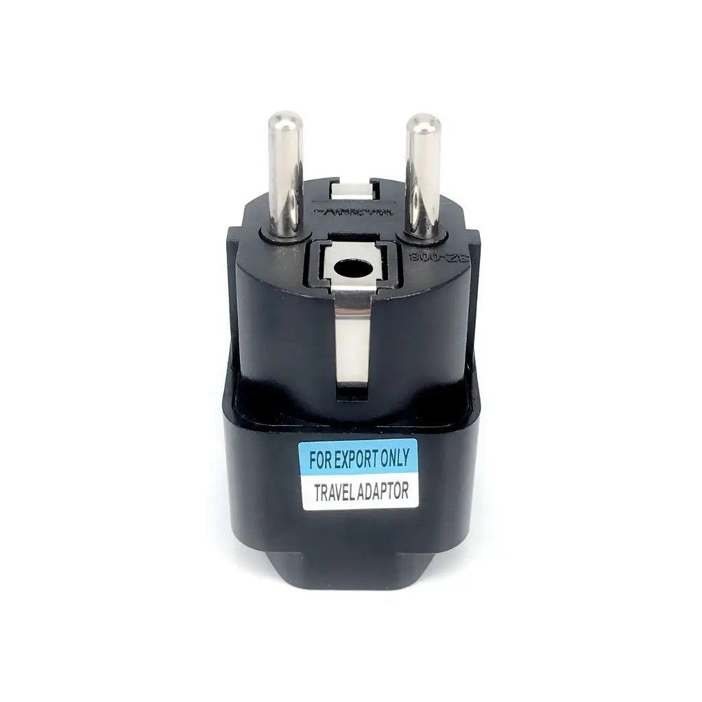 Перехідник US/UK/AU to EU Dynamode (EU Adapter black) - фото 2