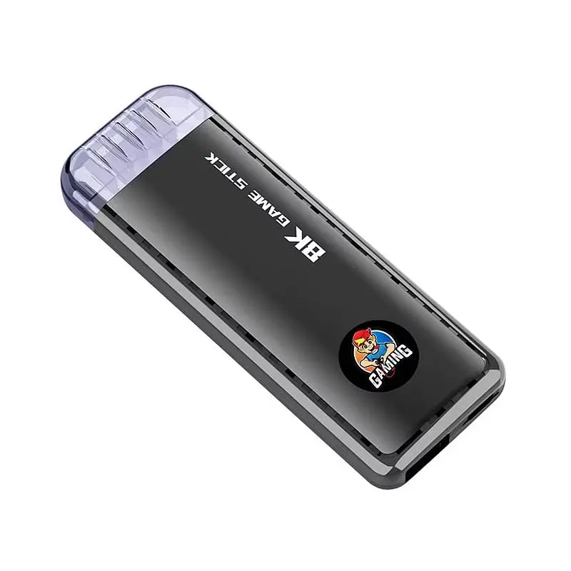 Игровая консоль черная Data Frog X6 H133 Game Stick 64GB приставка гейм стик +39800 игр - фото 5