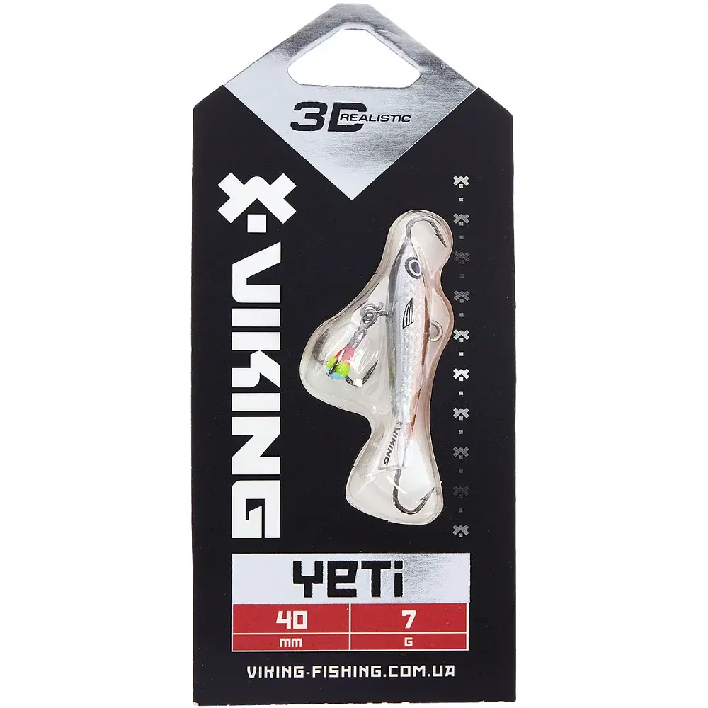 Балансир Viking Fishing Yeti Ice Jig 40mm 7.0g #12 Smoke Anchovy - фото 2