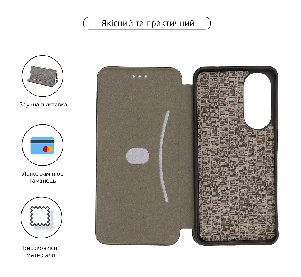 Чехол-книжка для ZTE Blade V40s, G-Case, черный, кожаный чехол-книга из экокожи (PU) и TPU, с магнитом, с подставкой и вместительным кардхолдером, противоударный, защита всего корпуса, ArmorStandart (ARM68852) - фото 3