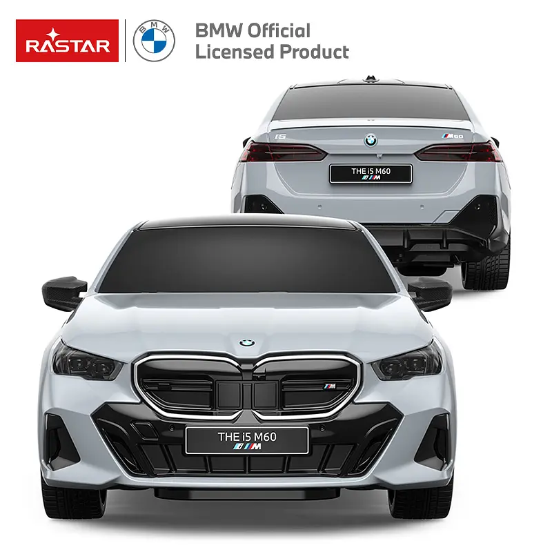 Машинка на радиоуправлении BMW i5 1:24 серая - фото 4