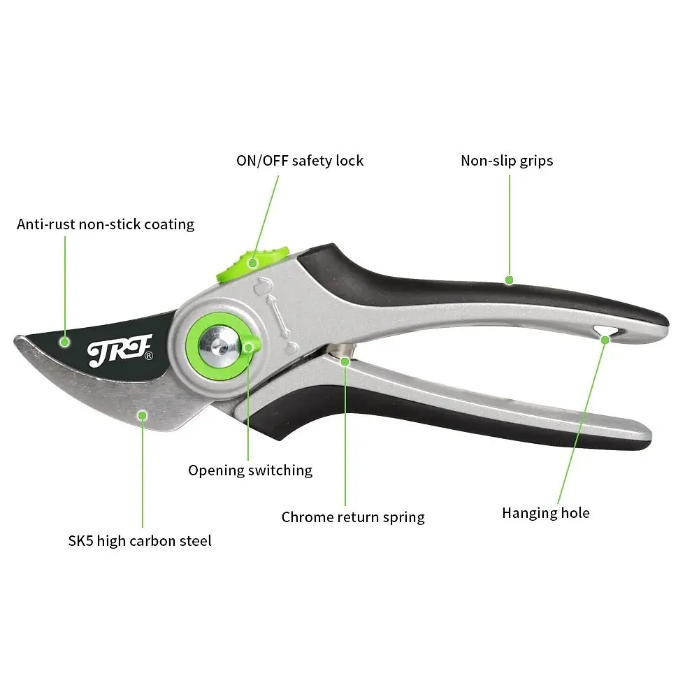 Профессиональный садовый секатор JRF для обрезки деревьев, роз и разных растений - фото 10