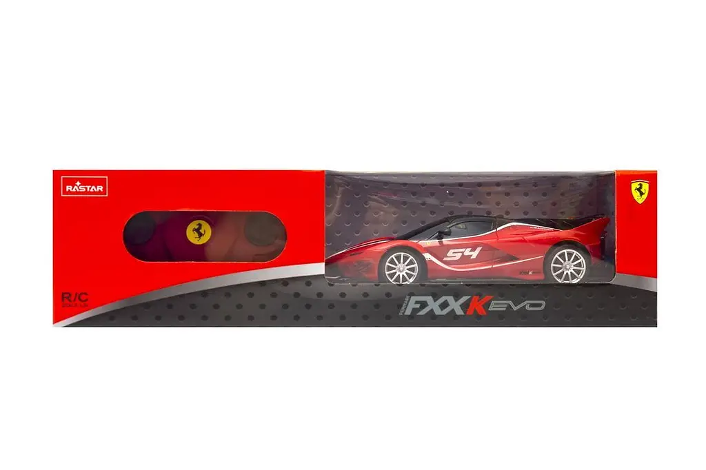 Машинка Rastar Ferrari FXX K Evo на управлении 1:24 красная 79300 - фото 7