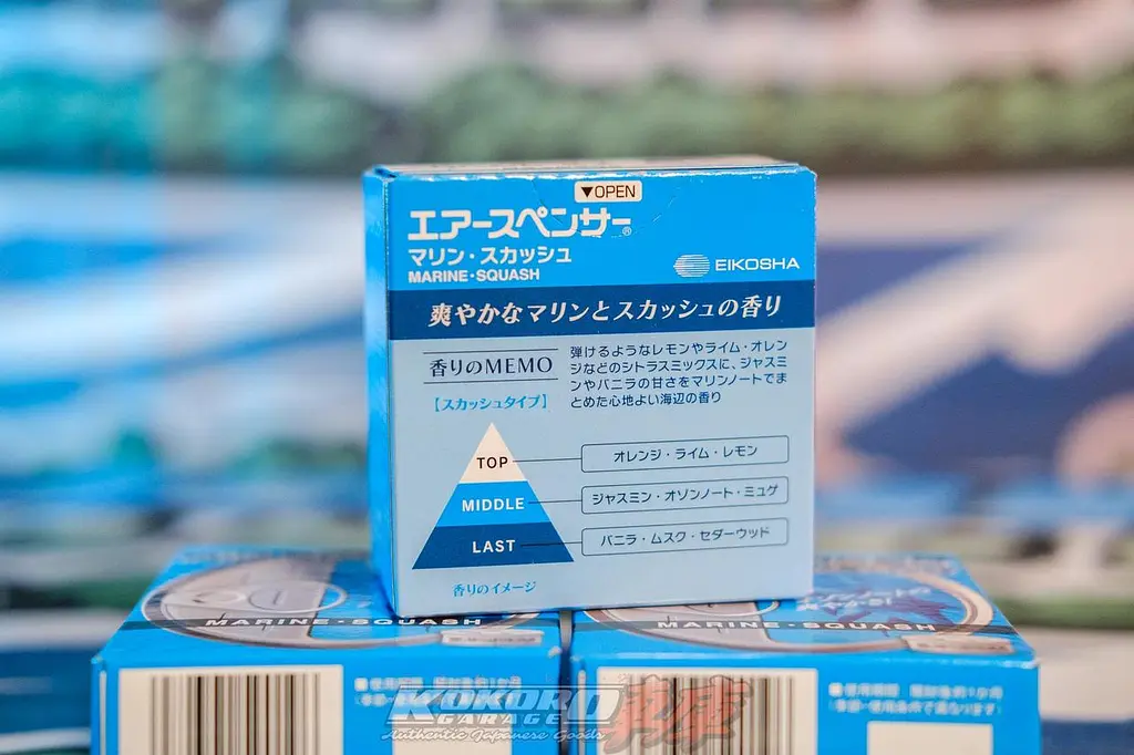 Ароматизатор Eikosha A106 Marine Blue Squash SPIRIT REFILL крейдяний для автомобіля оригінал Японія - фото 4