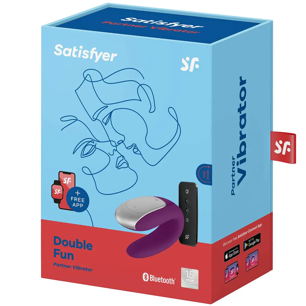 Смарт-вібратор для пар Satisfyer Double Fun (Violet) з пультом ДК - фото 7