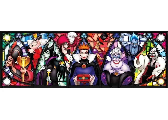 Пазл Clementoni Поганці, Disney (Disney Villains Panorama Puzzle - 1000 pcs.), 1000 ел. (панорама) (39872) - фото 2