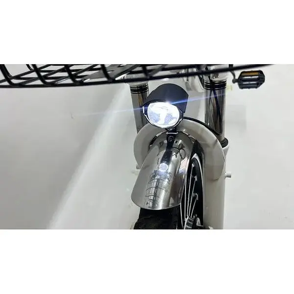 Електровелосипед Minako V4 PRO двомісний 800W/60V/24Ah із заднім амортизатором сірий - фото 7