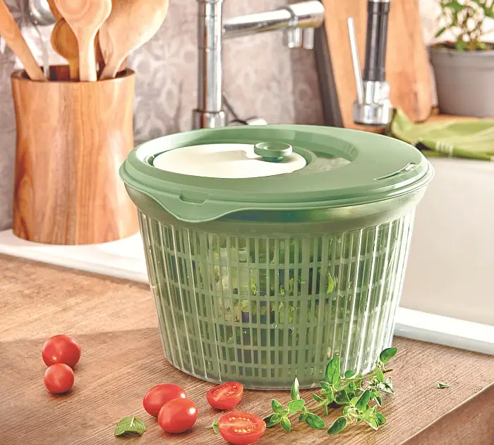 Контейнер для миття та сушки салату Snips, зелений, 4 л - фото 6