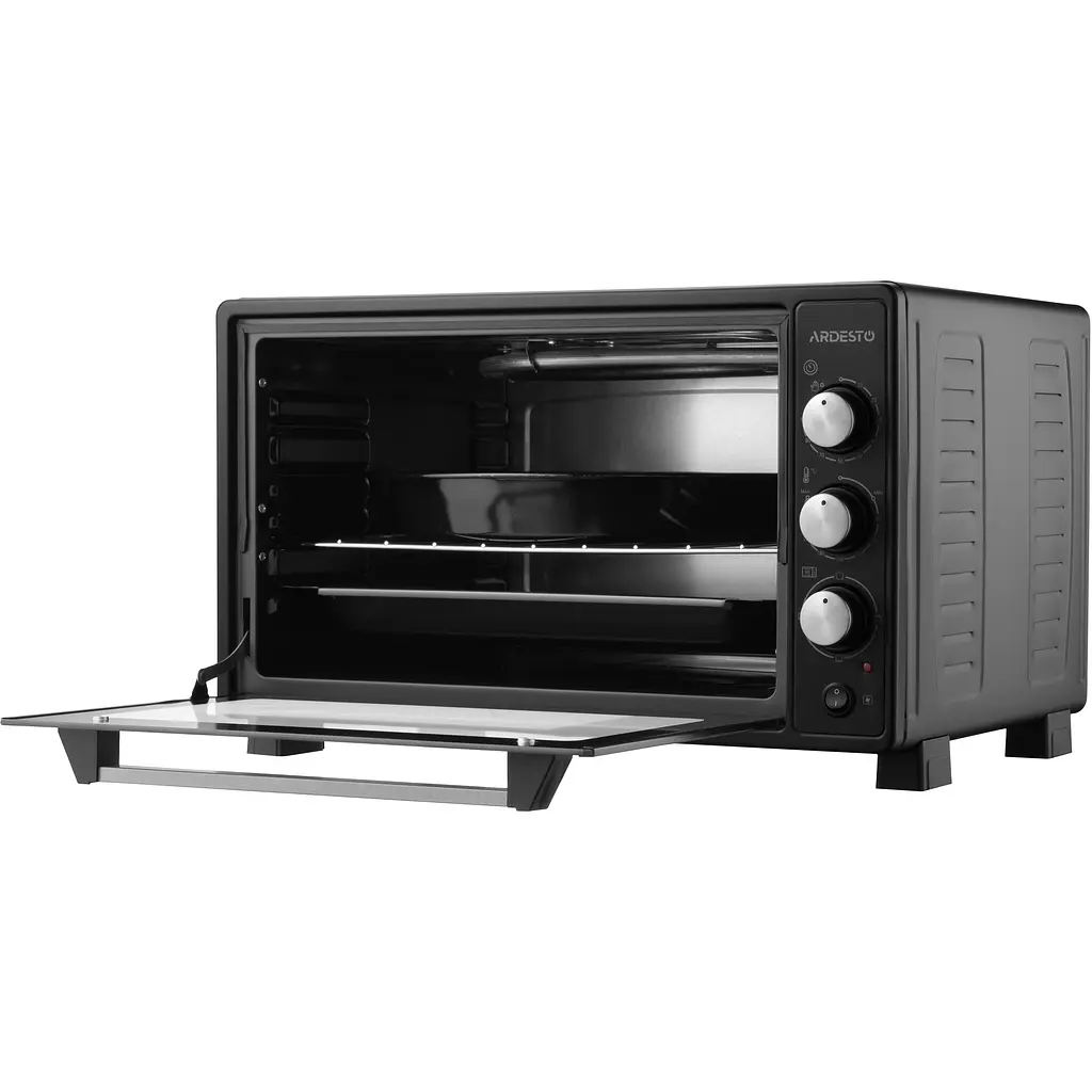 Электропечь Ardesto 1300 Вт, 40 л, скрыт.ниж.тен, таймер, подсвеч., конвекция, черный - фото 5