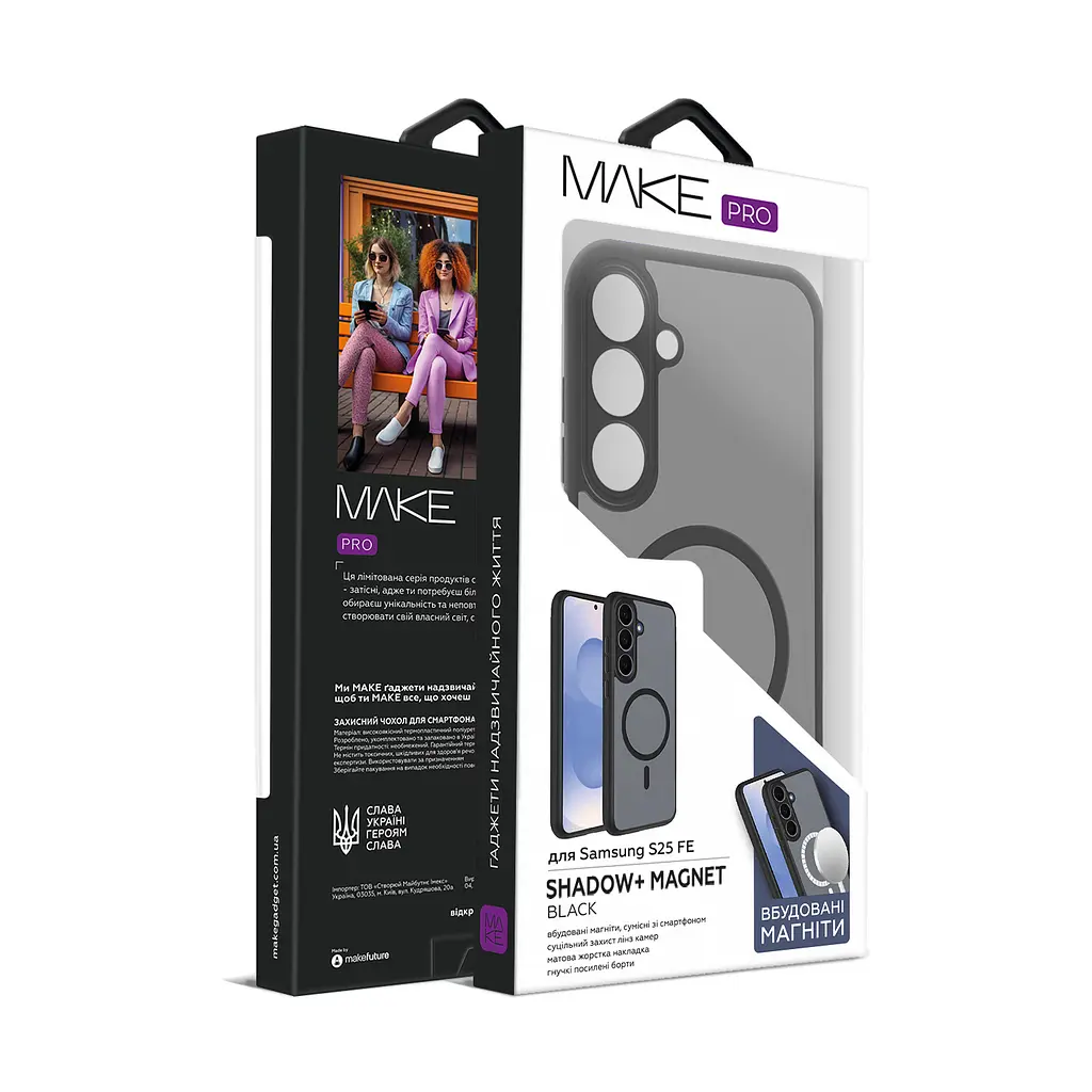 Чохол MAKE Samsung S25 FE Shadow+ Magnet Black - фото 2