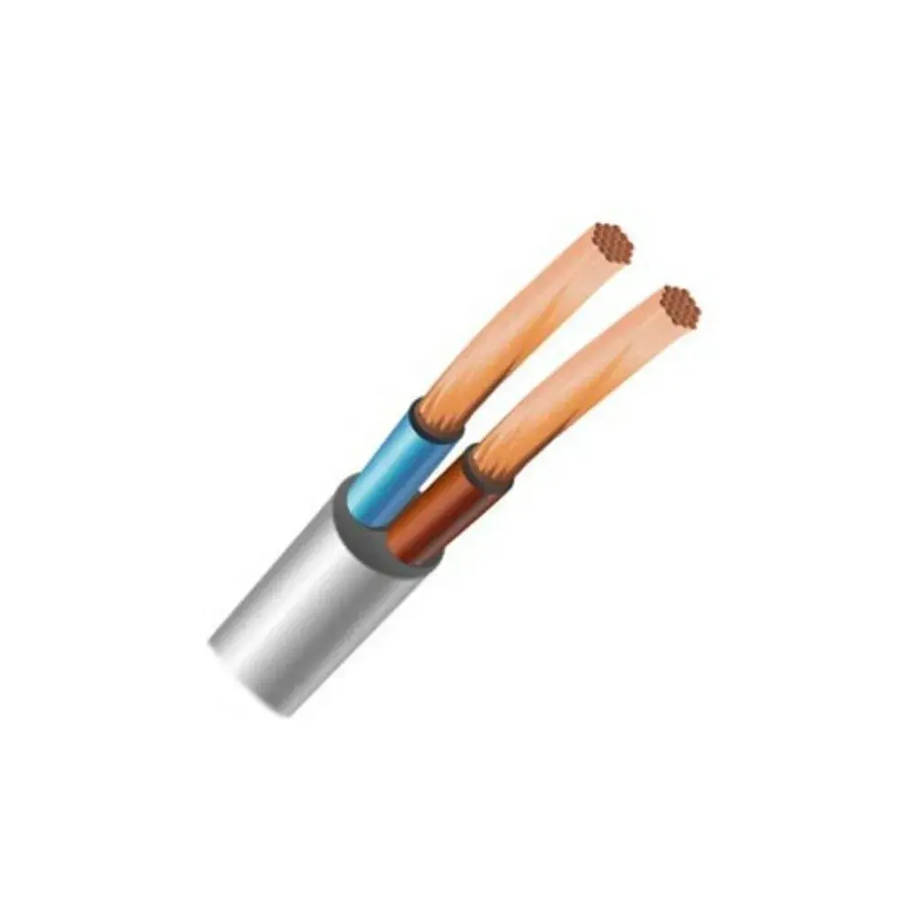 Кабель силовий ЗЗКМ 2х0.75 кв.мм гнучкий, 100м (ПВС 2x0,75 ECG)