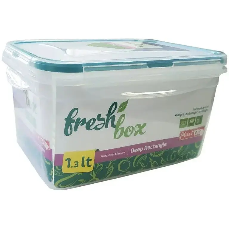 Контейнер Irak Plastik Fresh Box №2 прямоугольный глубокий 1.3 л прозрачный (LC225) - фото 2