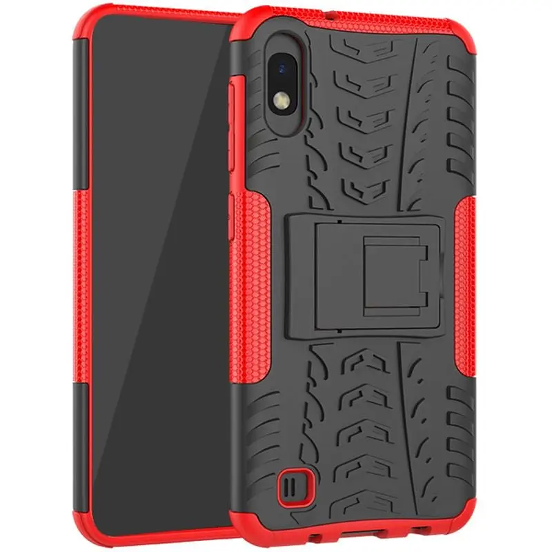 Чохол-накладка Toto Dazzle Kickstand 2 in 1 Case Samsung Galaxy M10 Red - фото 2