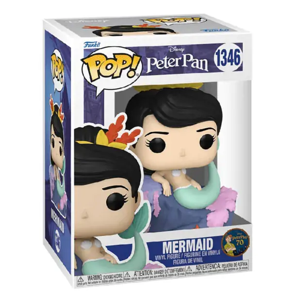 Колекційна  фігурка   Русалка Пітер Пен Дісней Funko Pop Фанко Поп Mermaid Peter Pan 10 см FP D PP M 1346 - фото 3
