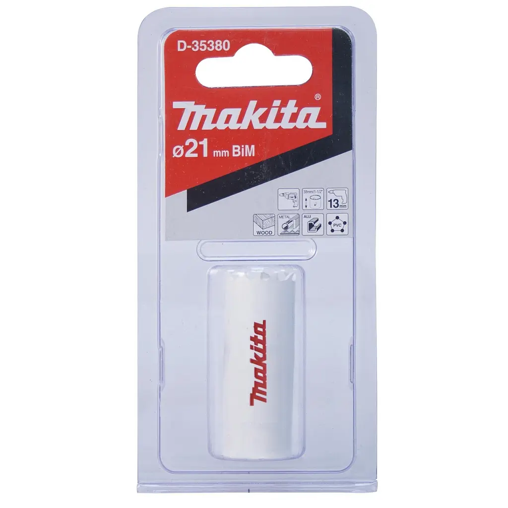 Свердло корончасте біметалеве 21 мм Makita D-35380
