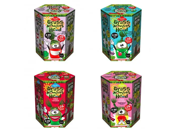 Набір для творчості Grass Monsters Head, Danko Toys - фото 2