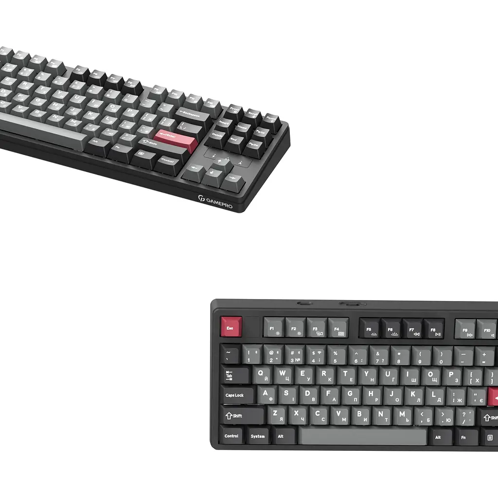 Клавиатура GamePro Asgard Ragnar Keychron Super Red Switch Wireless/Bluetooth/USB Black беспроводная (MK285BK) - фото 4
